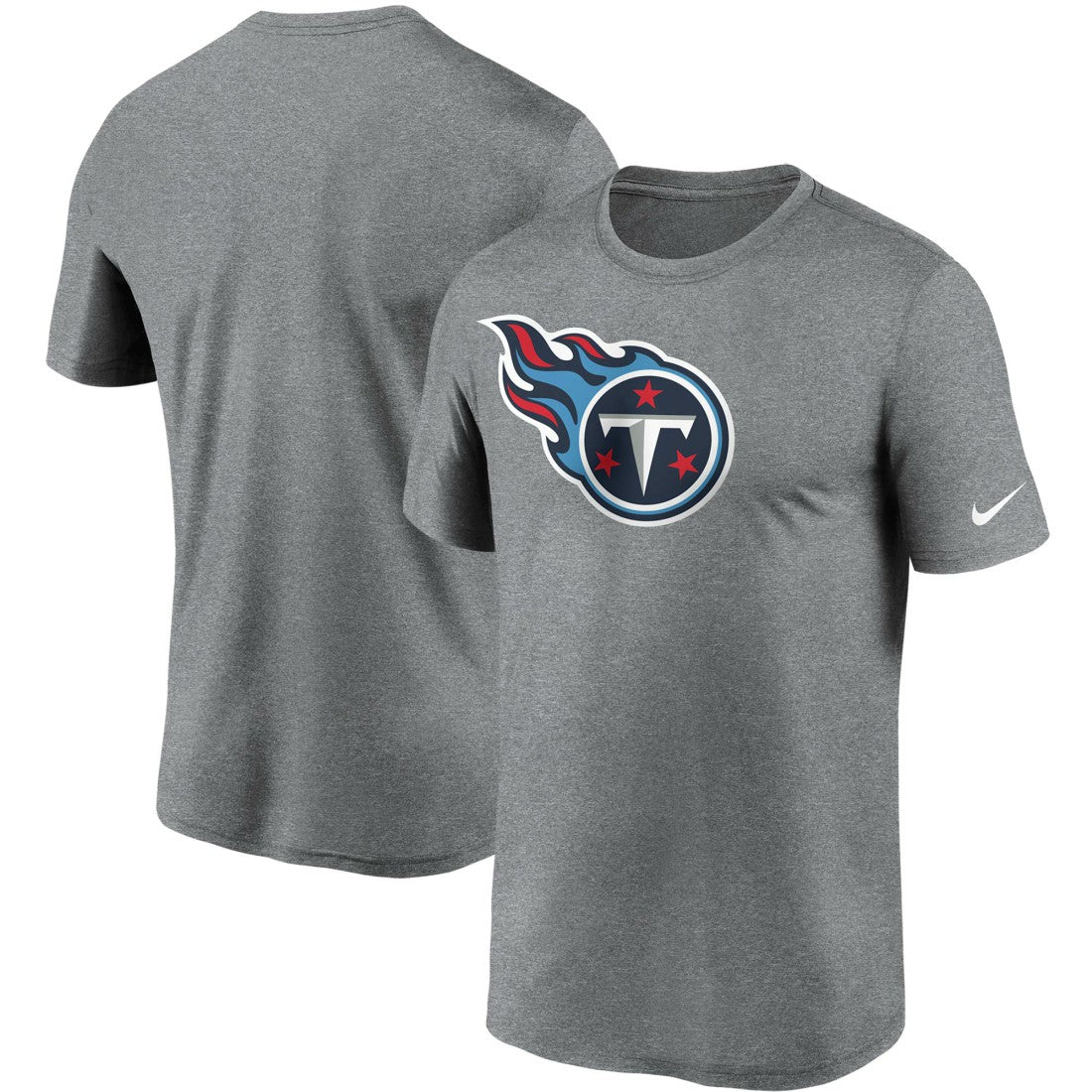 Nike Tennessee Titans Logo Essential Legend Performance T-Shirt Heathered Charcoal