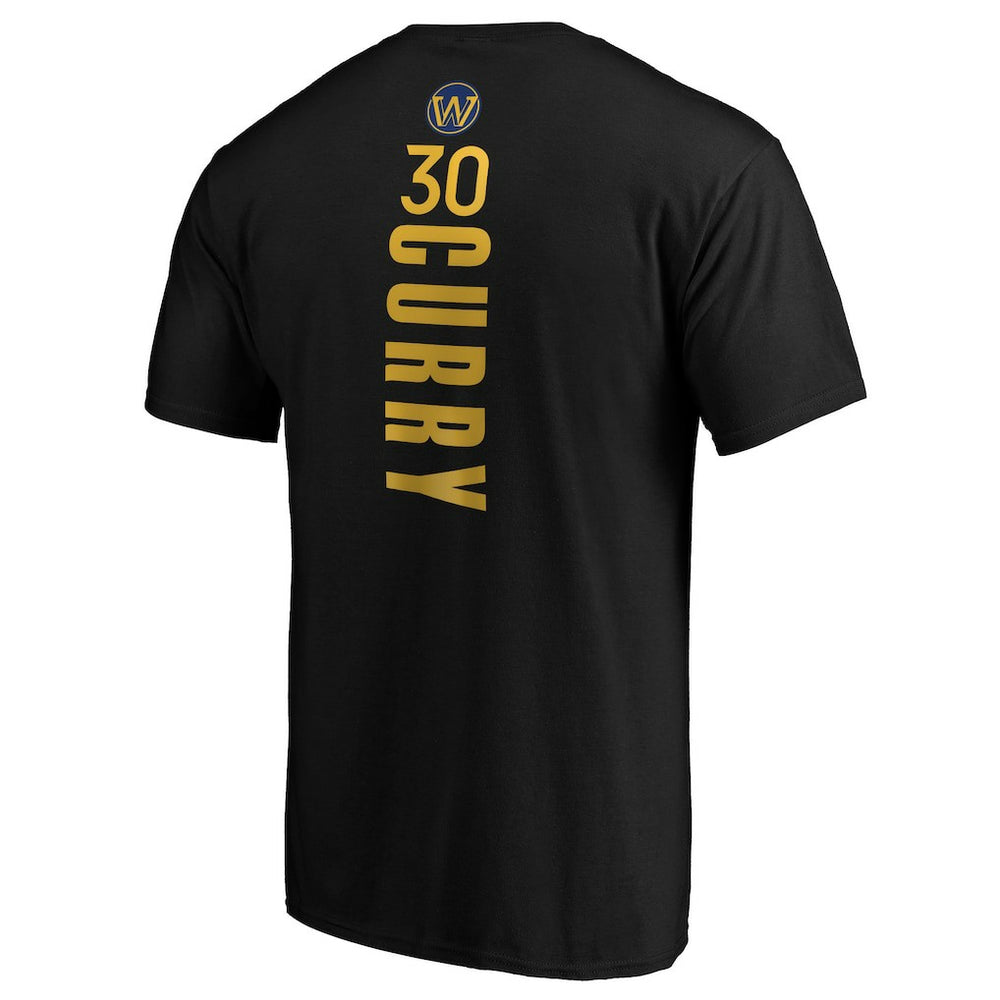 Stephen Curry Golden State Warriors Playmaker Name & Number Team T-Shirt Black