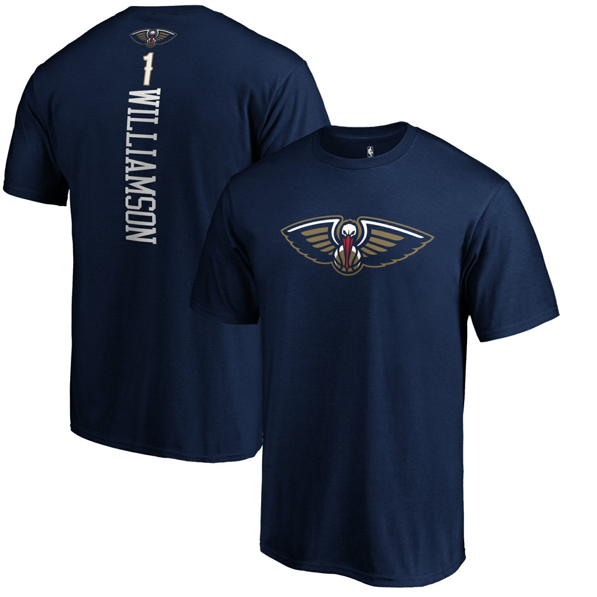 Zion Williamson New Orleans Pelicans Team Playmaker Name & Number T-Shirt Navy