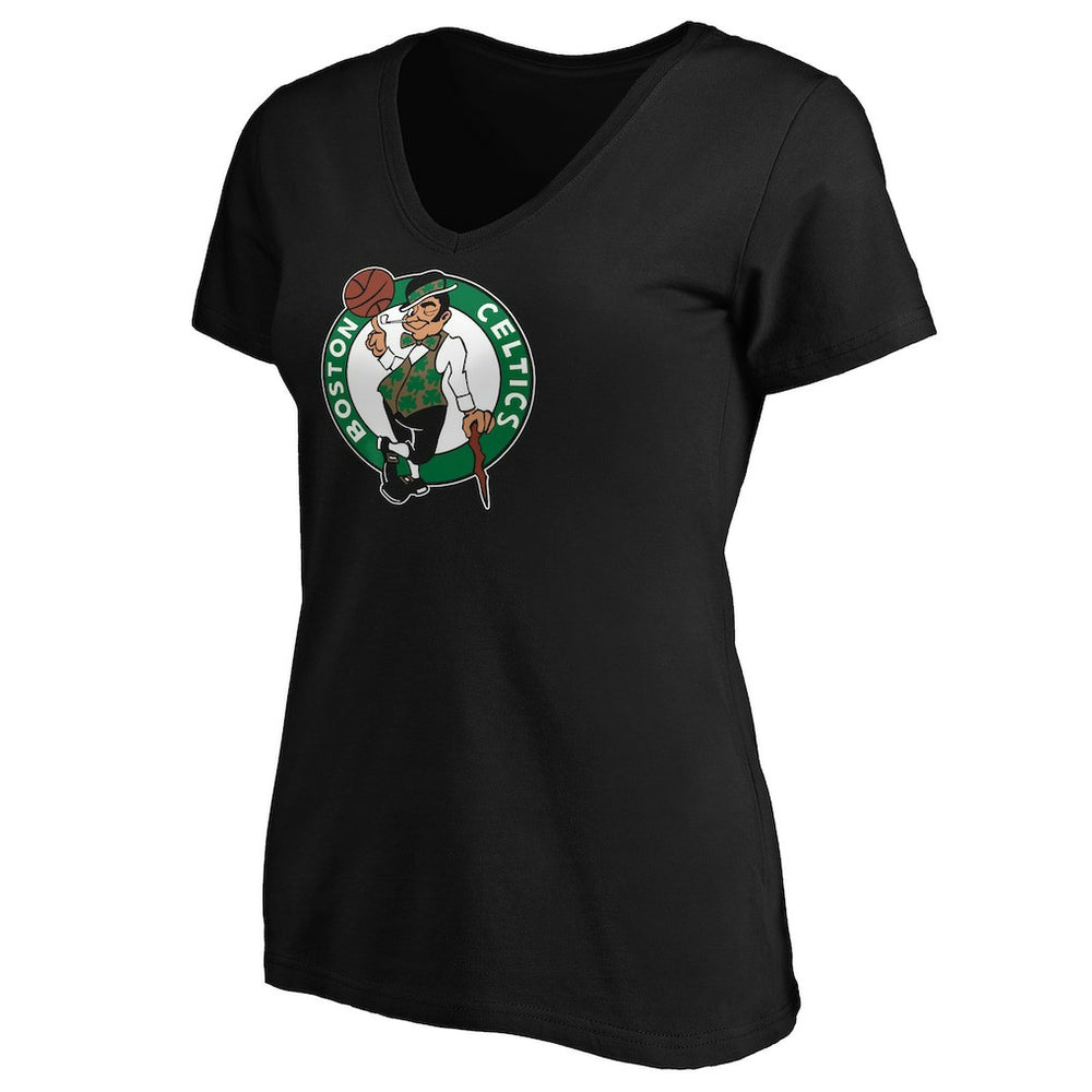 Jayson Tatum Boston Celtics Women's Playmaker Name & Number V-Neck T-Shirt Black