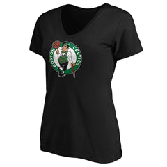 Jayson Tatum Boston Celtics Women's Playmaker Name & Number V-Neck T-Shirt Black