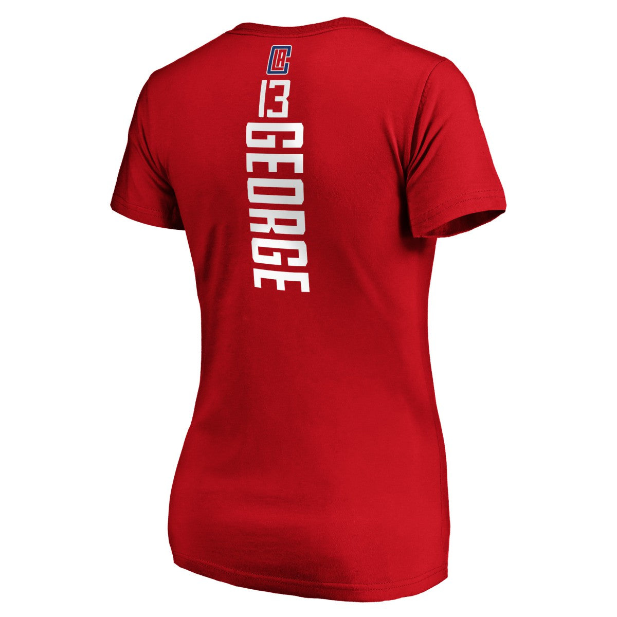 Paul George LA Clippers Women's Playmaker Name & Number V-Neck T-Shirt Red | Fanatics online