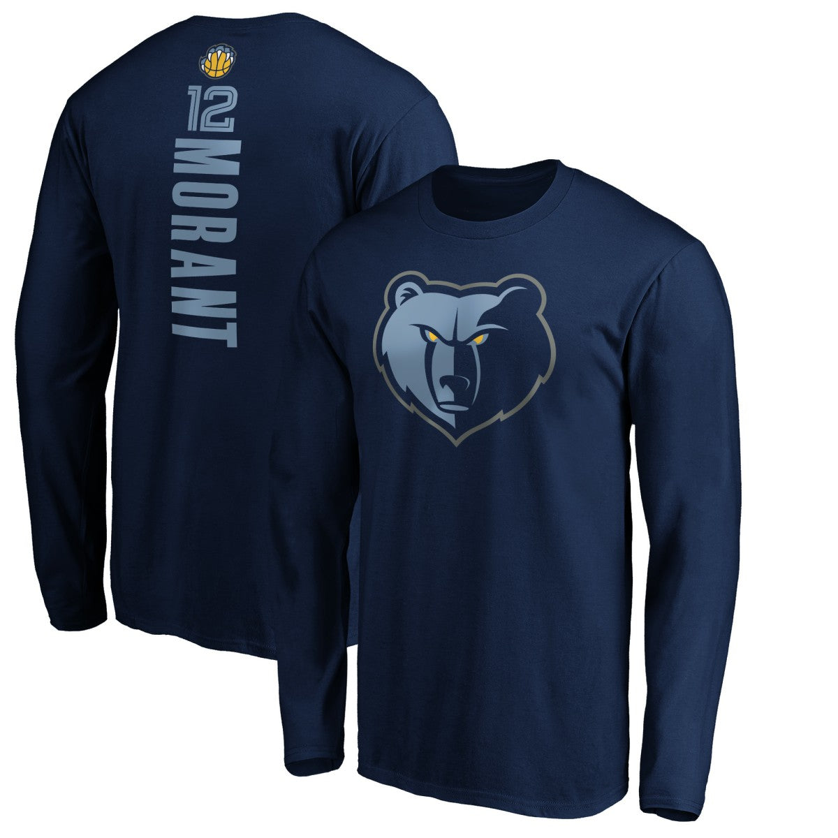 Ja Morant Memphis Grizzlies Playmaker Name & Number Long Sleeve T-Shirt Navy