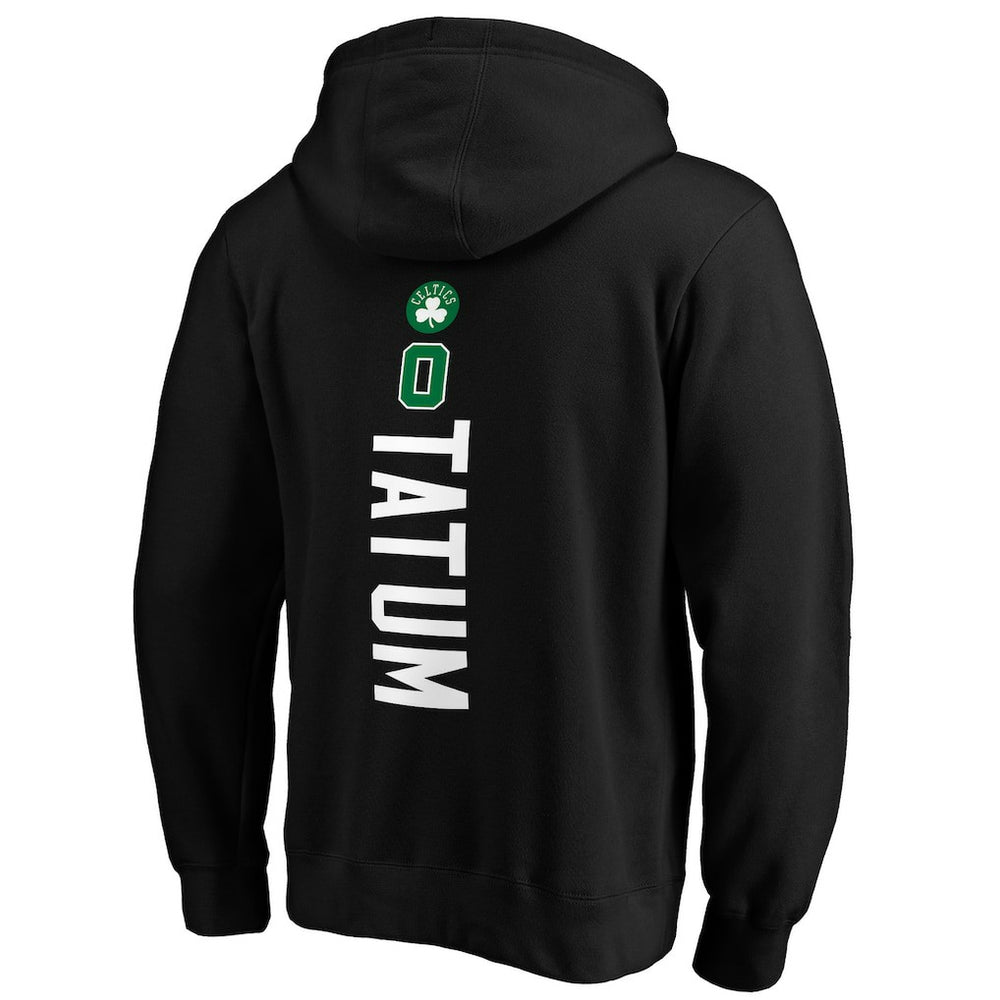 Jayson Tatum Boston Celtics Playmaker Name & Number Pullover Hoodie Black