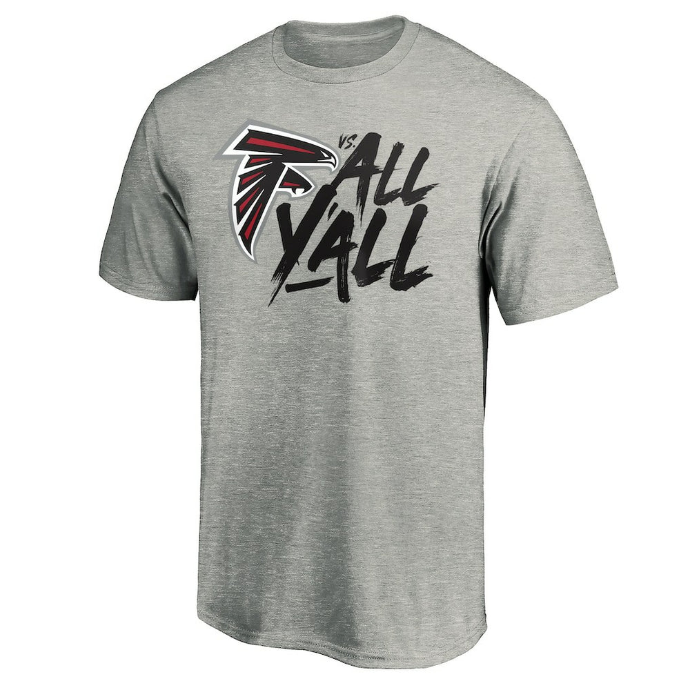 Atlanta Falcons Falcons vs. All Y'all T-Shirt Heather Gray