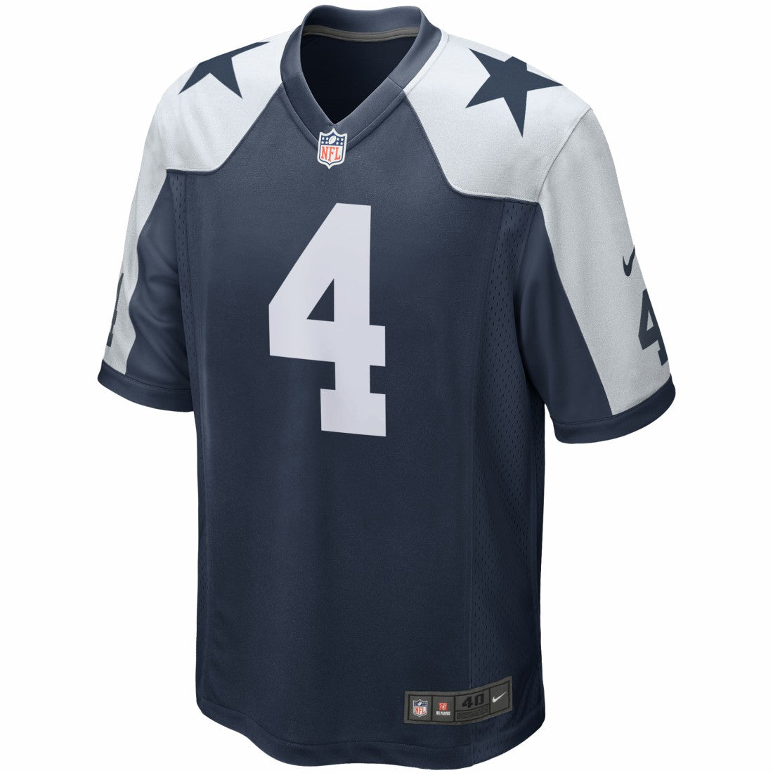 Nike Dak Prescott Dallas Cowboys Alternate Game Team Jersey Navy