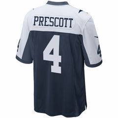 Nike Dak Prescott Dallas Cowboys Alternate Game Team Jersey Navy