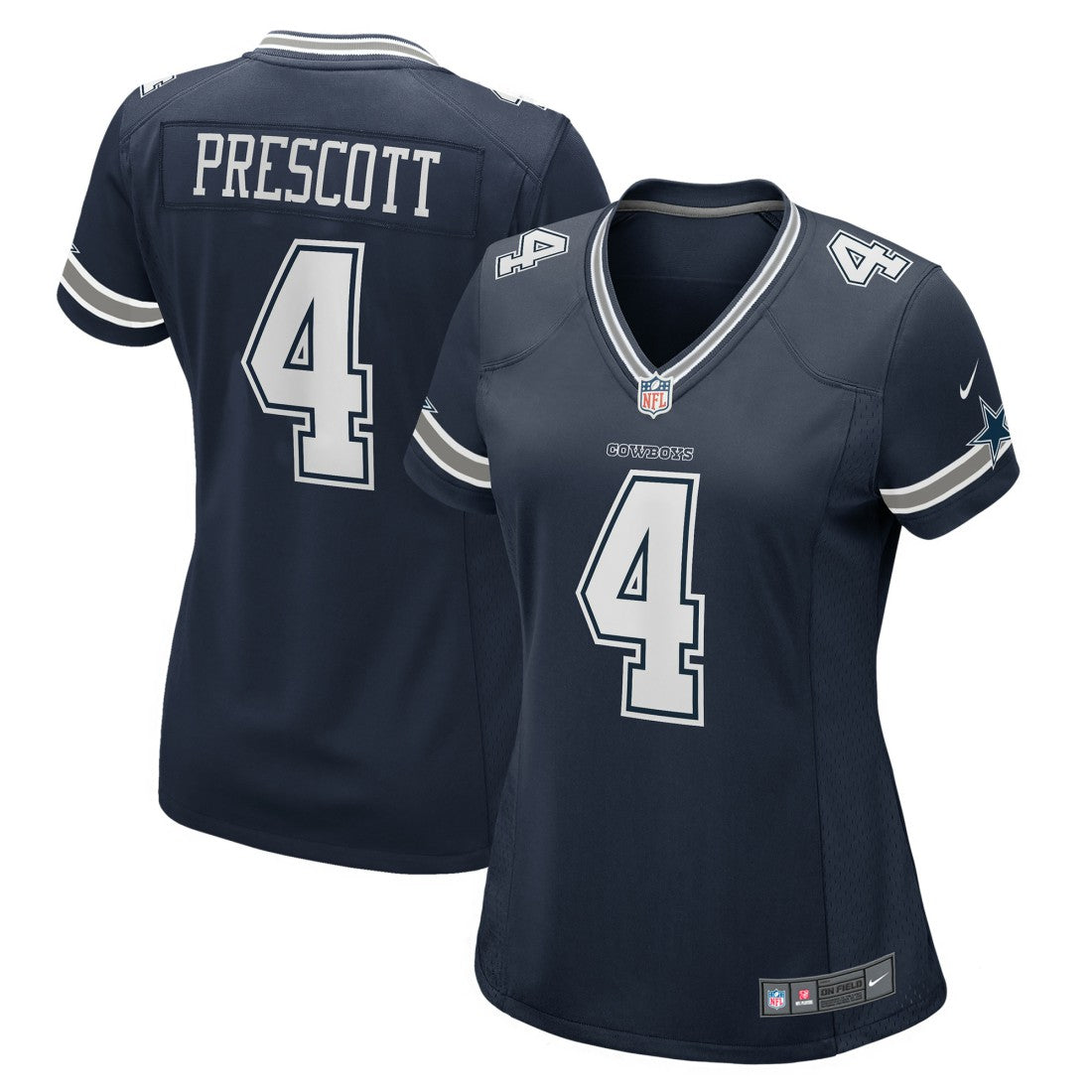 Nike Dak Prescott Dallas Cowboys Women's Game Team Jersey Navy