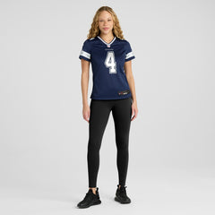 Nike Dak Prescott Dallas Cowboys Women's Game Team Jersey Navy