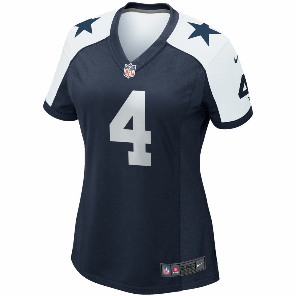 Nike Dak Prescott Dallas Cowboys Women's Alternate Game Team Jersey Navy