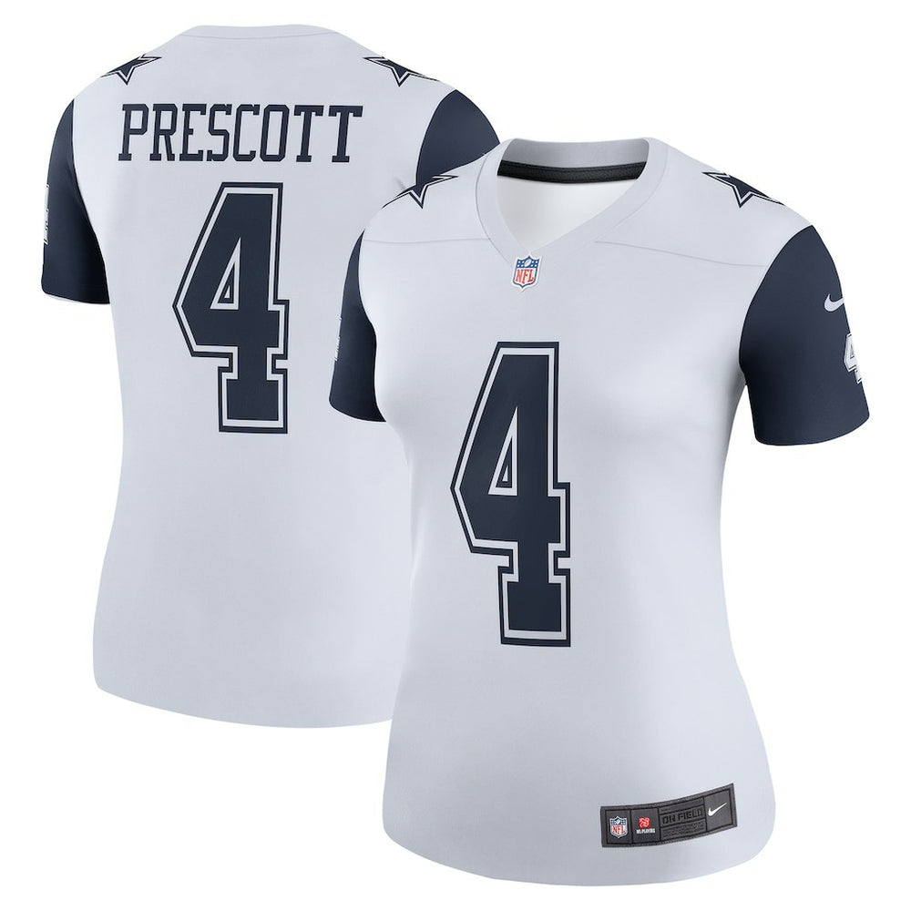 Nike Dak Prescott Dallas Cowboys Women's Legend Player Performance Top White