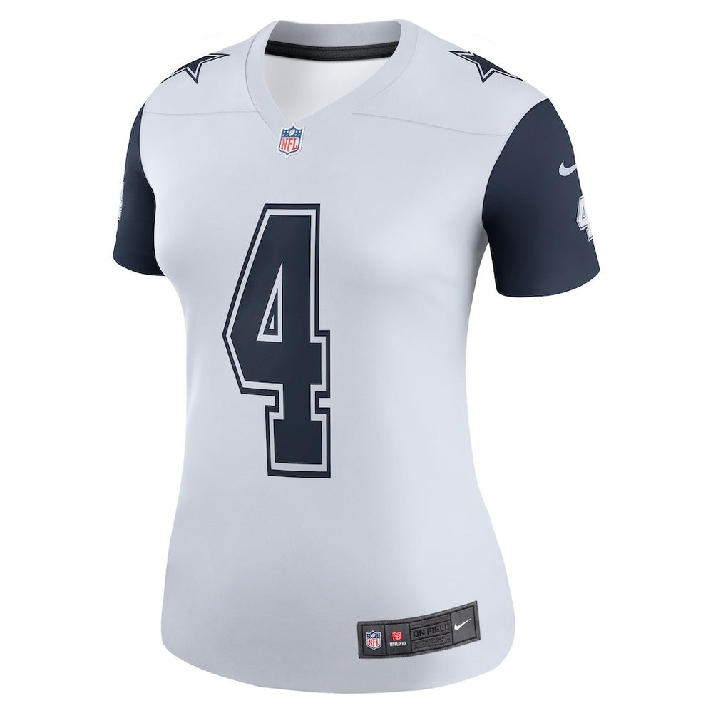 Nike Dak Prescott Dallas Cowboys Women's Legend Player Performance Top White