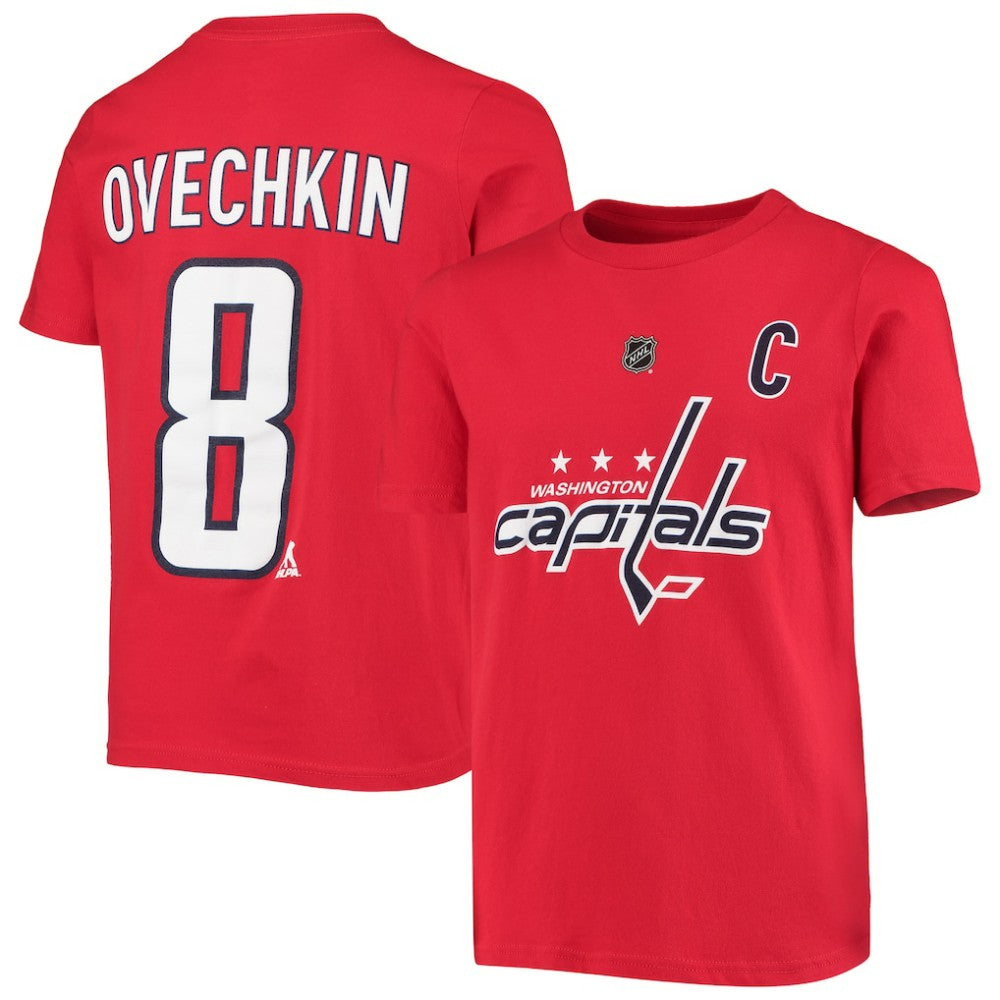 Alexander Ovechkin Washington Capitals Youth Player Name & Number T-Shirt - Red - NHL 3688862