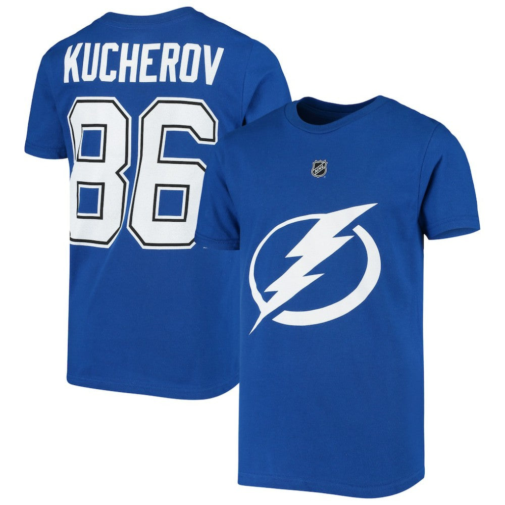 Nikita Kucherov Tampa Bay Lightning Youth Player Name & Number T-Shirt - Royal - NHL 3688885