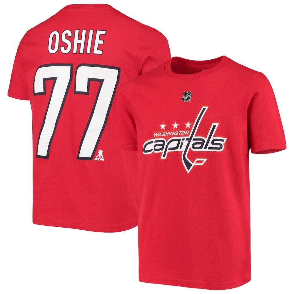TJ Oshie Washington Capitals Youth Player Name & Number T-Shirt - Red - NHL 3688888