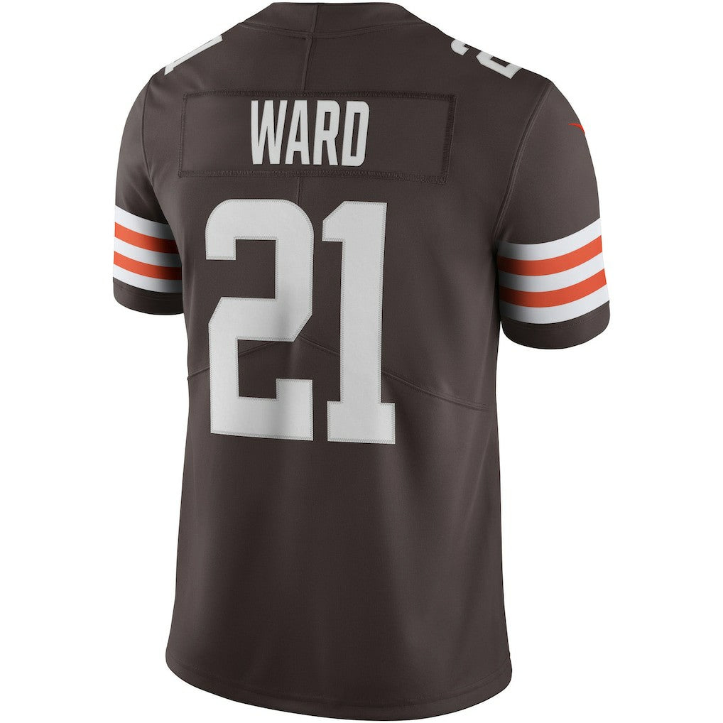 Nike Denzel Ward Cleveland Browns Vapor Limited Jersey Brown