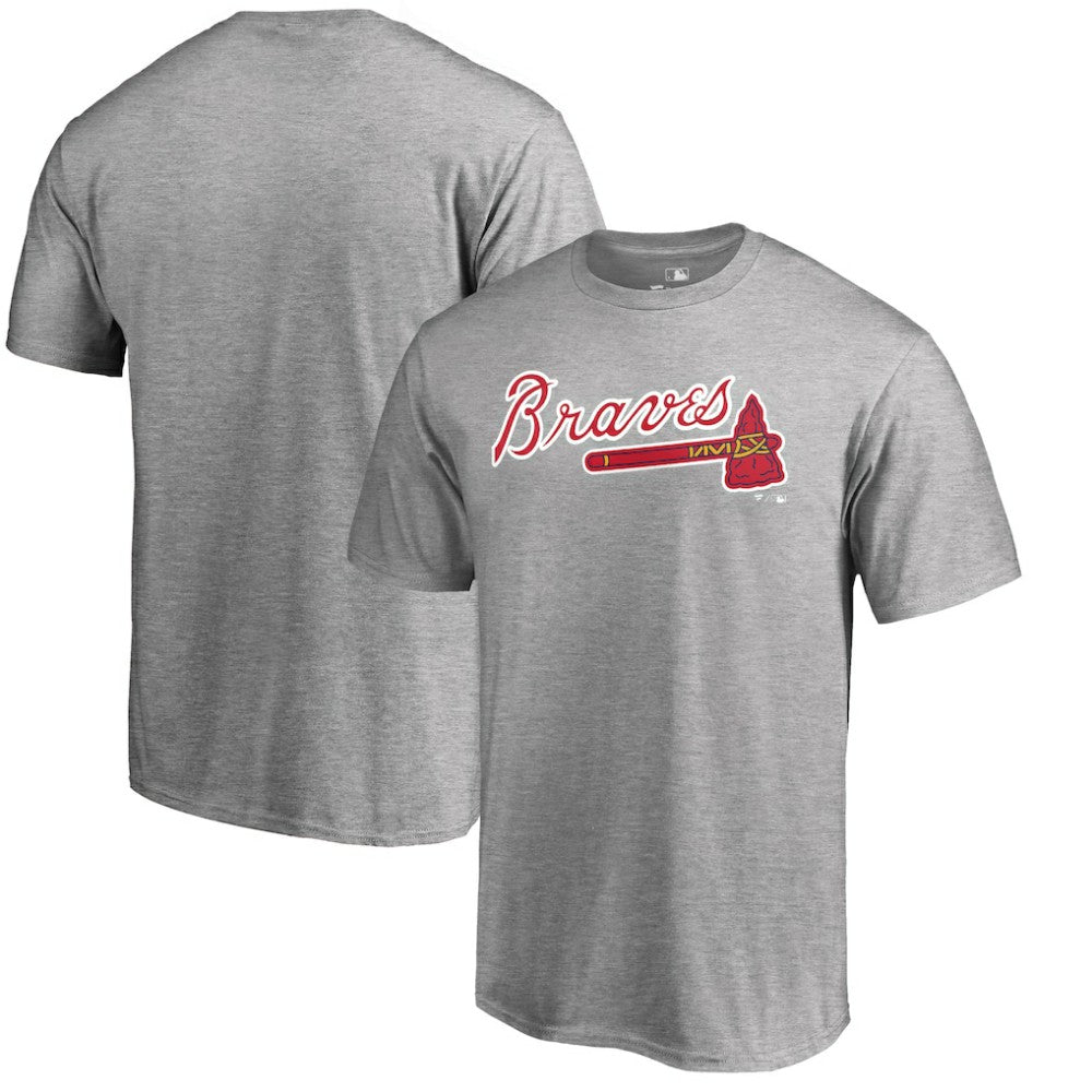 Atlanta Braves Team Wordmark T-Shirt - Heathered Gray - MLB Online