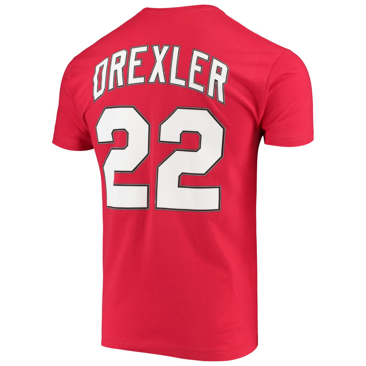 Clyde Drexler Portland Trail Blazers Hardwood Classics Player Name & Number T-Shirt Red | Mitchell & Ness online