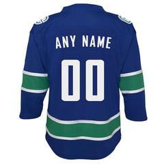 Vancouver Canucks Youth Replica Custom Jersey - Blue - NHL 3695820