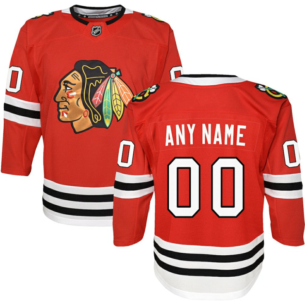 Chicago Blackhawks Youth Premier Custom Jersey - Red - NHL 3695821