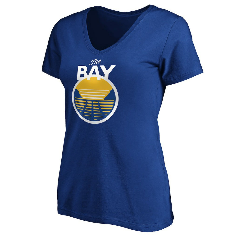 Golden State Warriors Women's The Bay Statement Edition V-Neck T-Shirt Royal