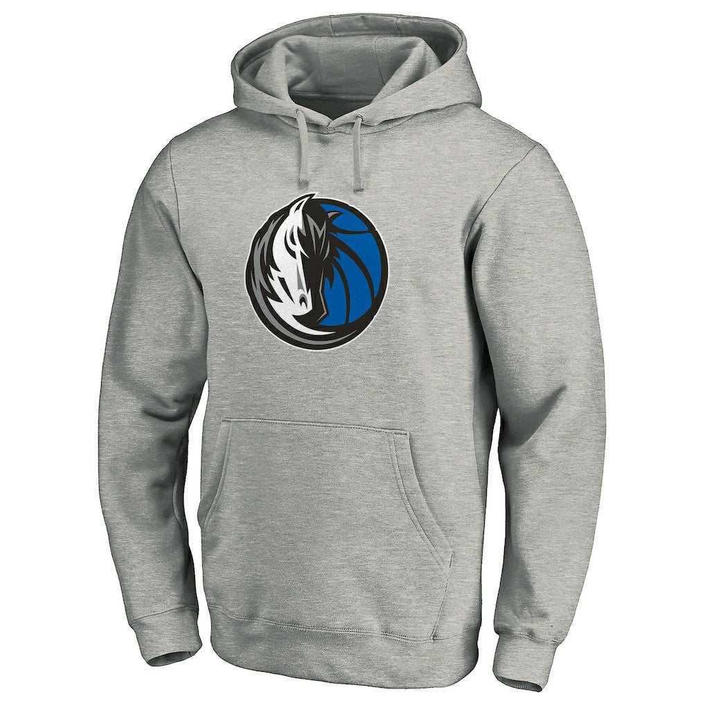 Dallas Mavericks Team Primary Logo Fitted Pullover Hoodie for sale Heather Gray | Fanatics