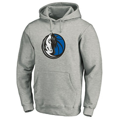 Dallas Mavericks Team Primary Logo Fitted Pullover Hoodie for sale Heather Gray | Fanatics