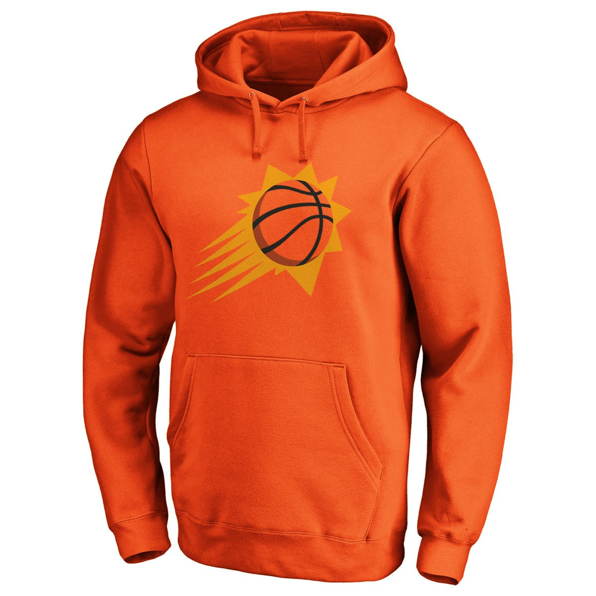 Phoenix Suns Icon Primary Logo Fitted Pullover Hoodie Orange | Fanatics US