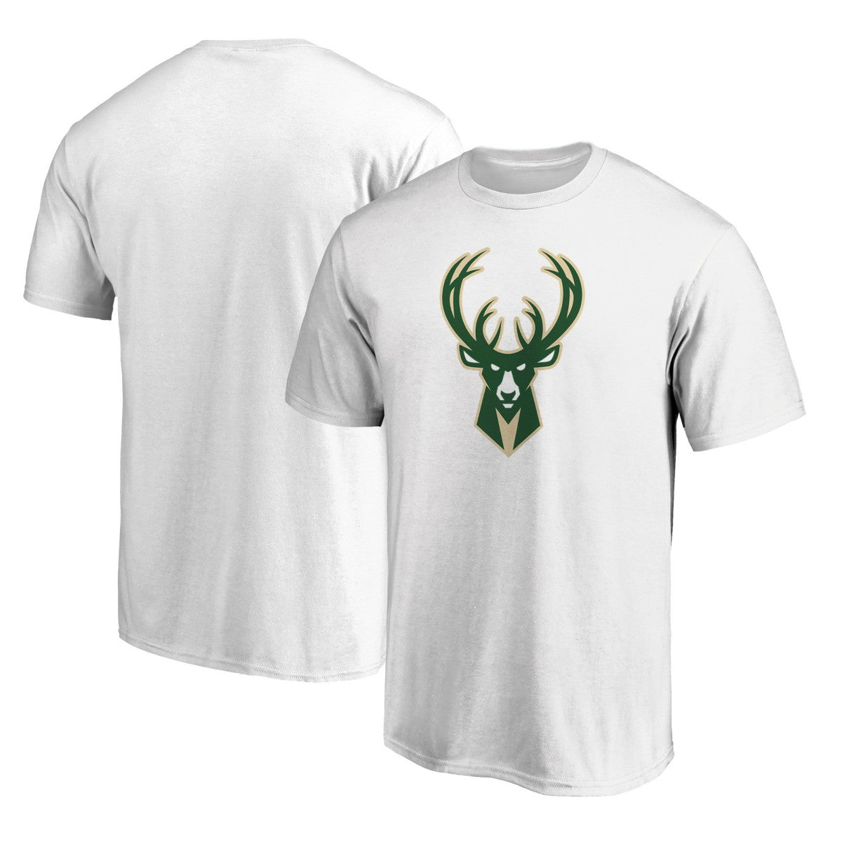 Milwaukee Bucks Primary Team Logo T-Shirt White | Fanatics online