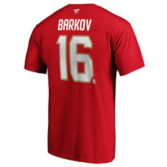 Aleksander Barkov Florida Panthers Fanatics Authentic Stack Player Name & Number T-Shirt - Red - NHL 3706496