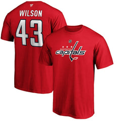 Tom Wilson Washington Capitals Fanatics Authentic Stack Player Name & Number T-Shirt - Red - NHL 3706504