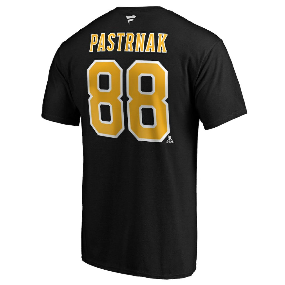 David Pastrnak Boston Bruins Fanatics Authentic Stack Player Name & Number T-Shirt - Black - NHL 3706517