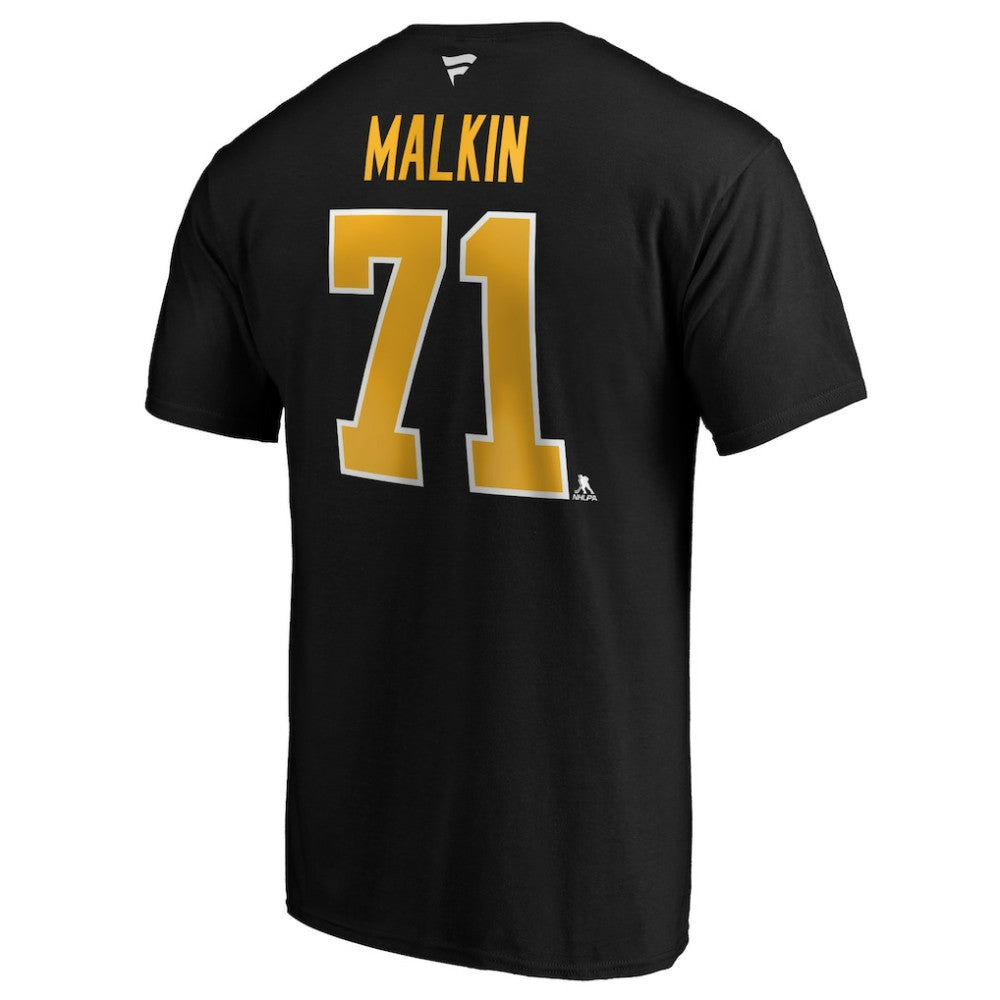 Evgeni Malkin Pittsburgh Penguins Fanatics Authentic Stack Player Name & Number T-Shirt - Black - NHL 3706523