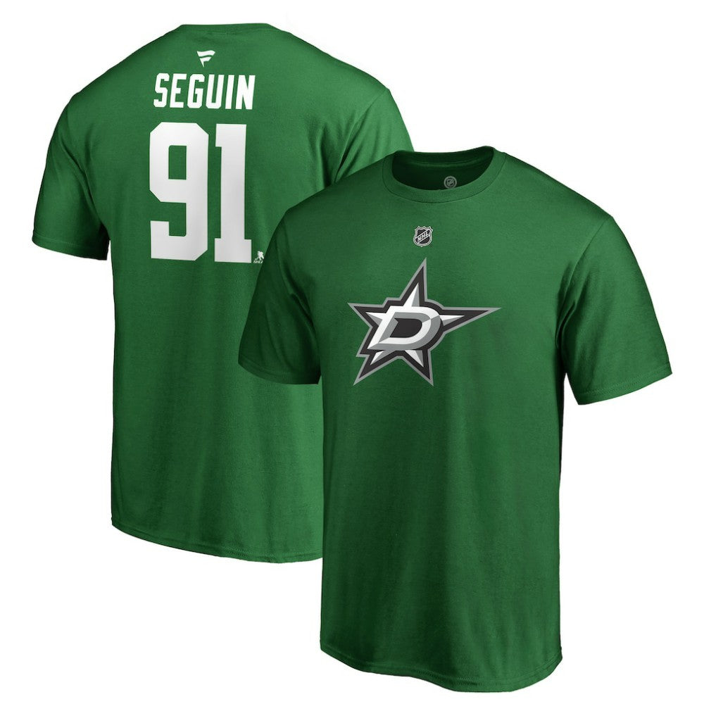 Tyler Seguin Dallas Stars Fanatics Authentic Stack Player Name & Number T-Shirt - Kelly Green - NHL 3706536