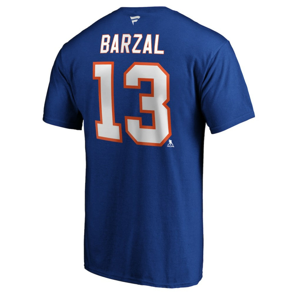 Mathew Barzal New York Islanders Fanatics Authentic Stack Player Name & Number T-Shirt - Royal - NHL 3706538