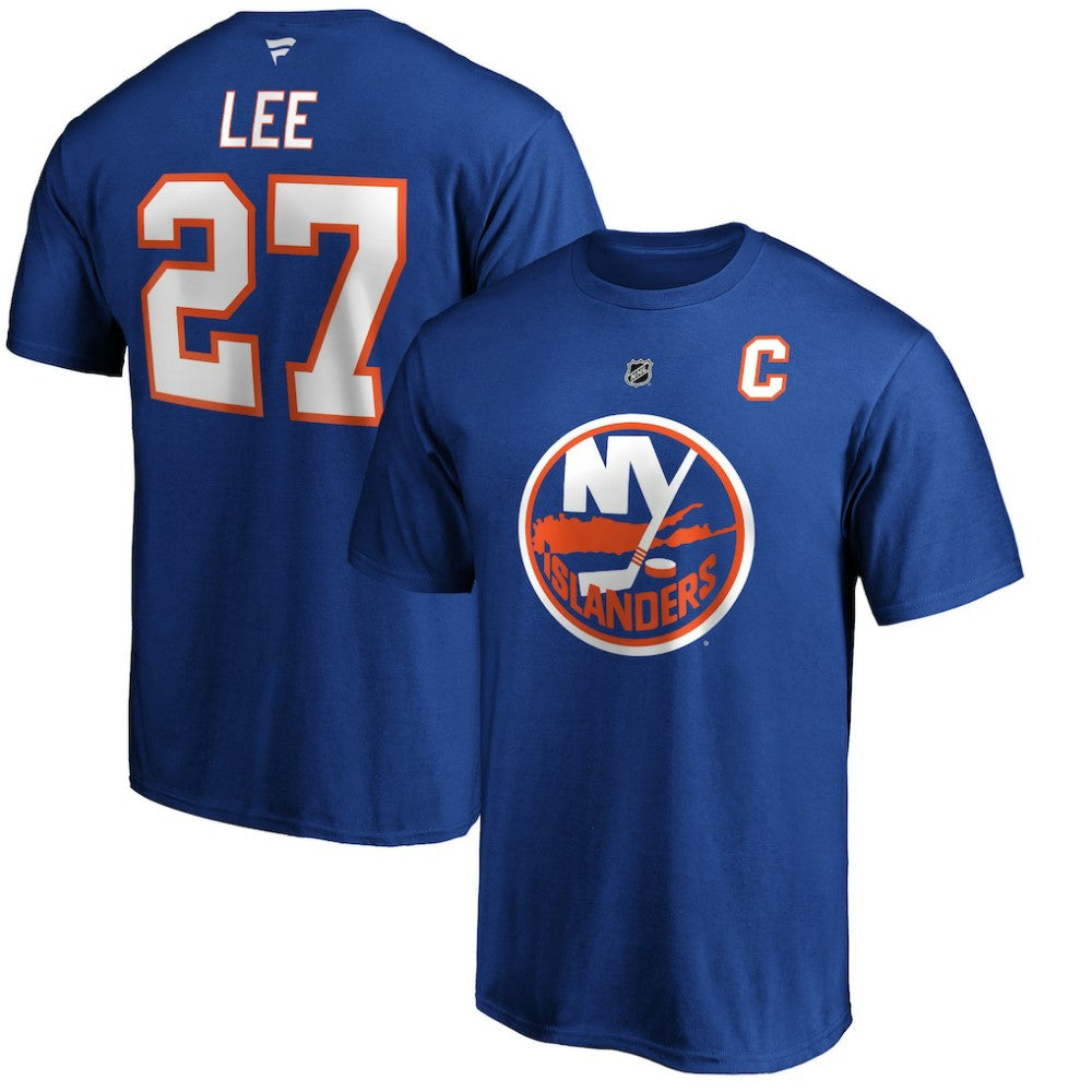 Anders Lee New York Islanders Fanatics Authentic Stack Player Name & Number T-Shirt - Royal - NHL 3706539