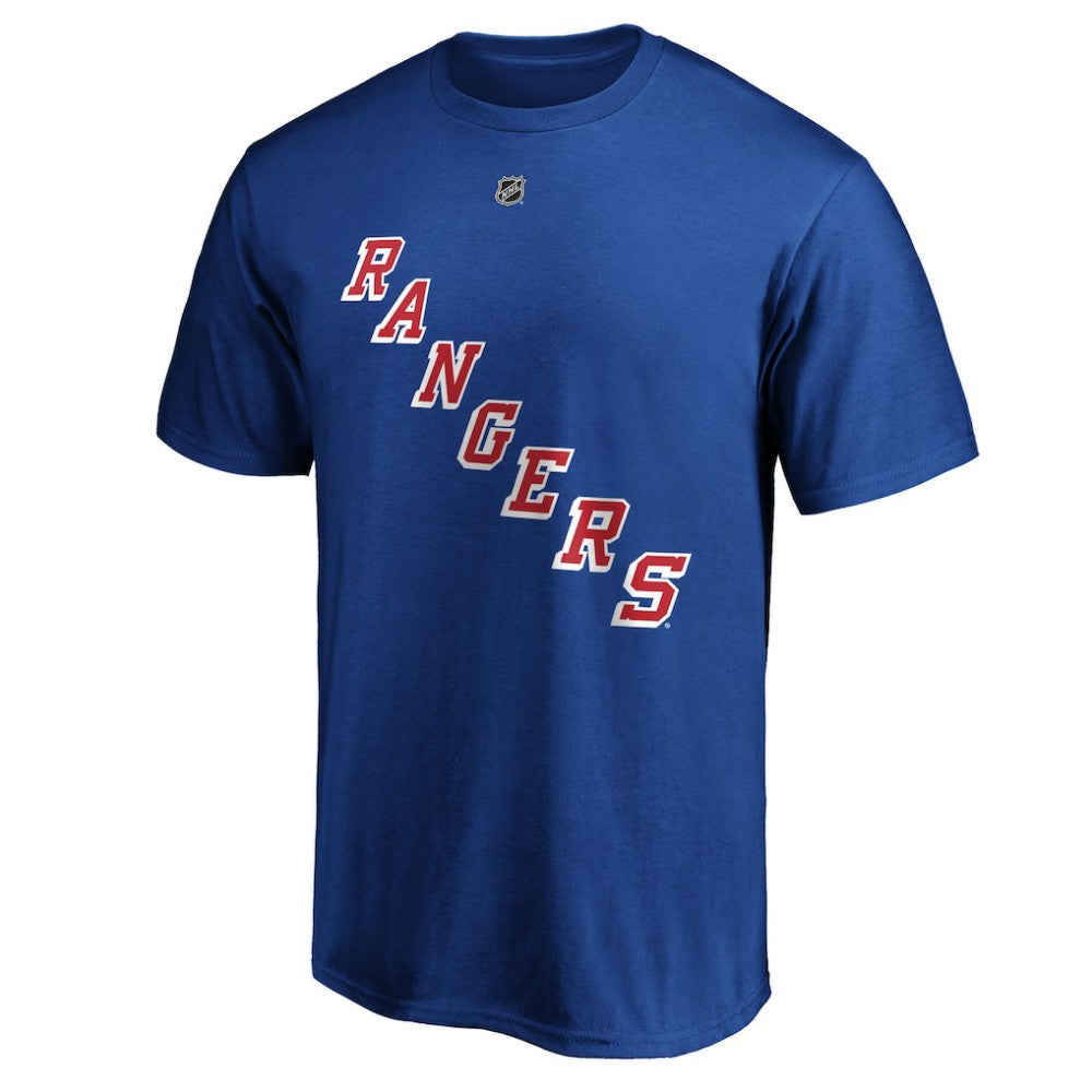 Mika Zibanejad New York Rangers Fanatics Authentic Stack Player Name & Number T-Shirt - Blue - NHL 3706541