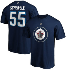 Mark Scheifele Winnipeg Jets Fanatics Authentic Stack Name & Number Team T-Shirt - Navy - NHL 3706561