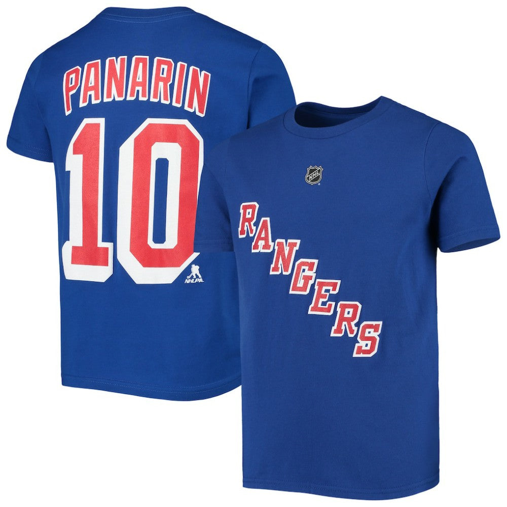 Artemi Panarin New York Rangers Youth Player Name & Number T-Shirt - Blue - NHL 3709463
