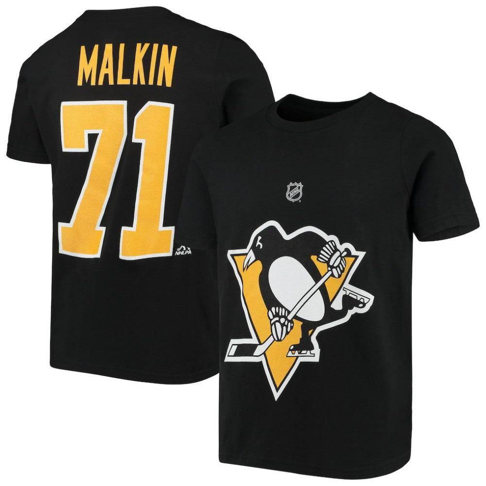 Evgeni Malkin Pittsburgh Penguins Youth Player Name & Number T-Shirt - Black - NHL 3709468