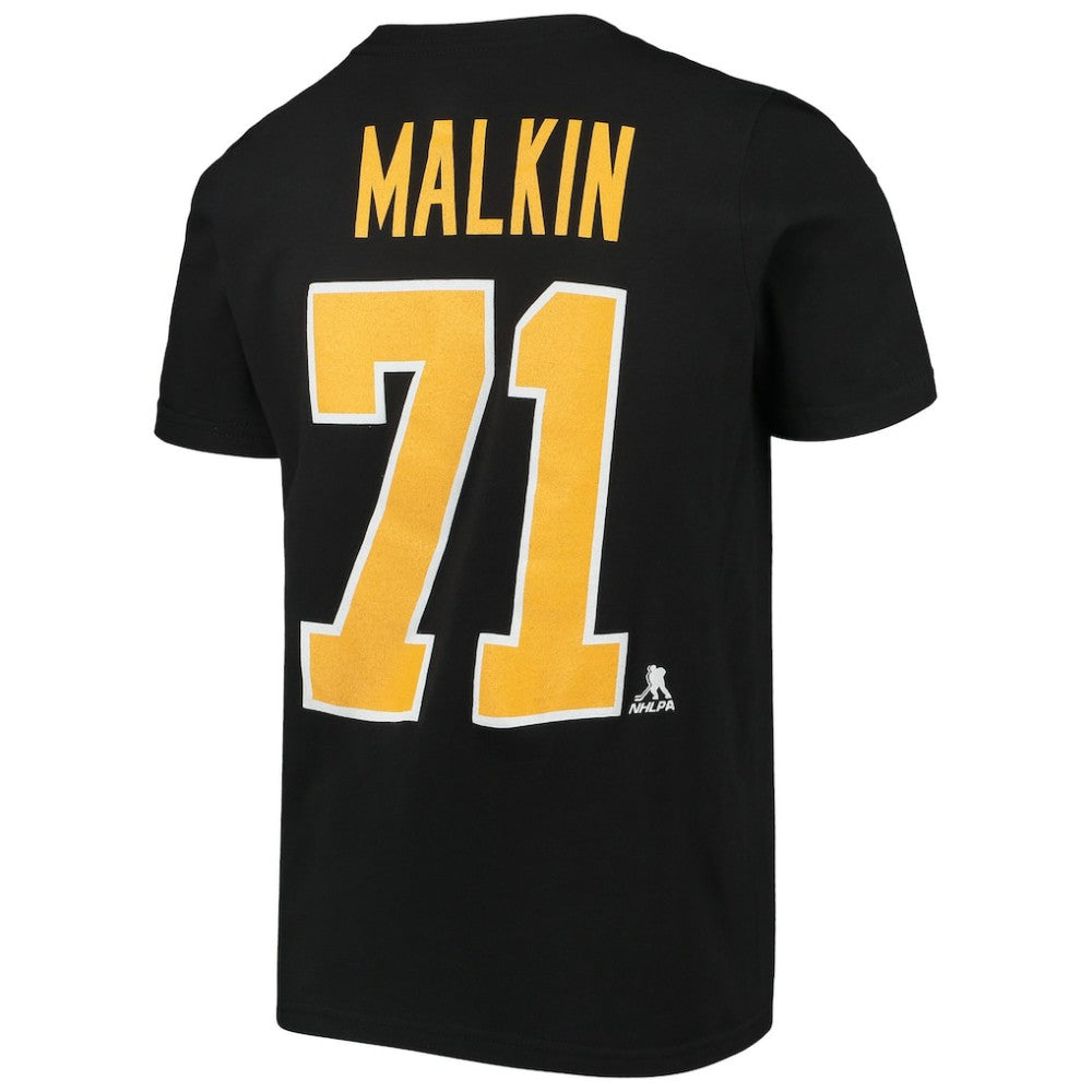 Evgeni Malkin Pittsburgh Penguins Youth Player Name & Number T-Shirt - Black - NHL 3709468