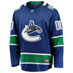 Vancouver Canucks Fanatics Home Team Breakaway Custom Jersey - Blue - NHL 3710399
