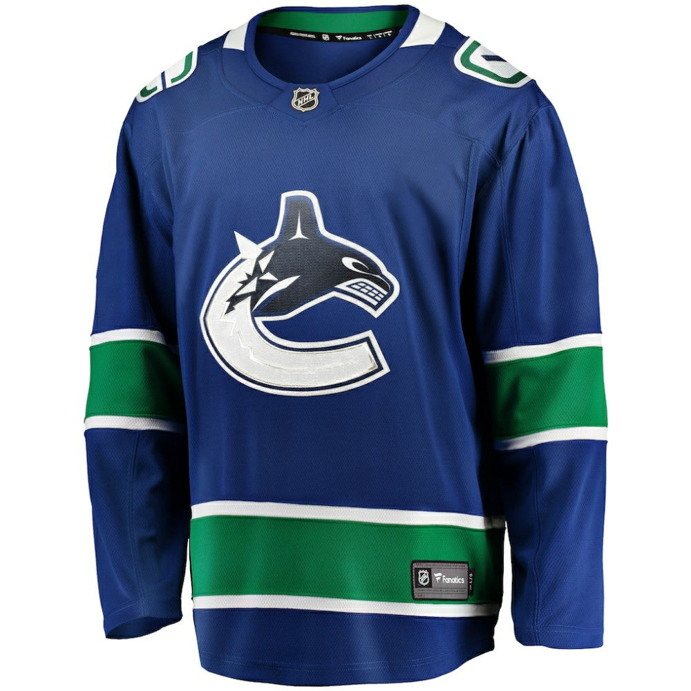 Vancouver Canucks Fanatics Home Team Breakaway Jersey - Blue - NHL 3710400