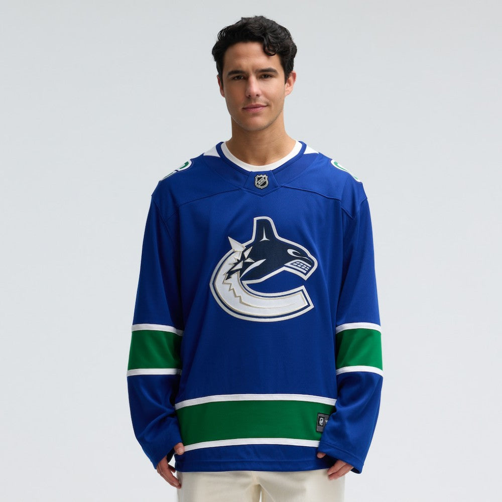 Vancouver Canucks Fanatics Home Team Breakaway Jersey - Blue - NHL 3710400