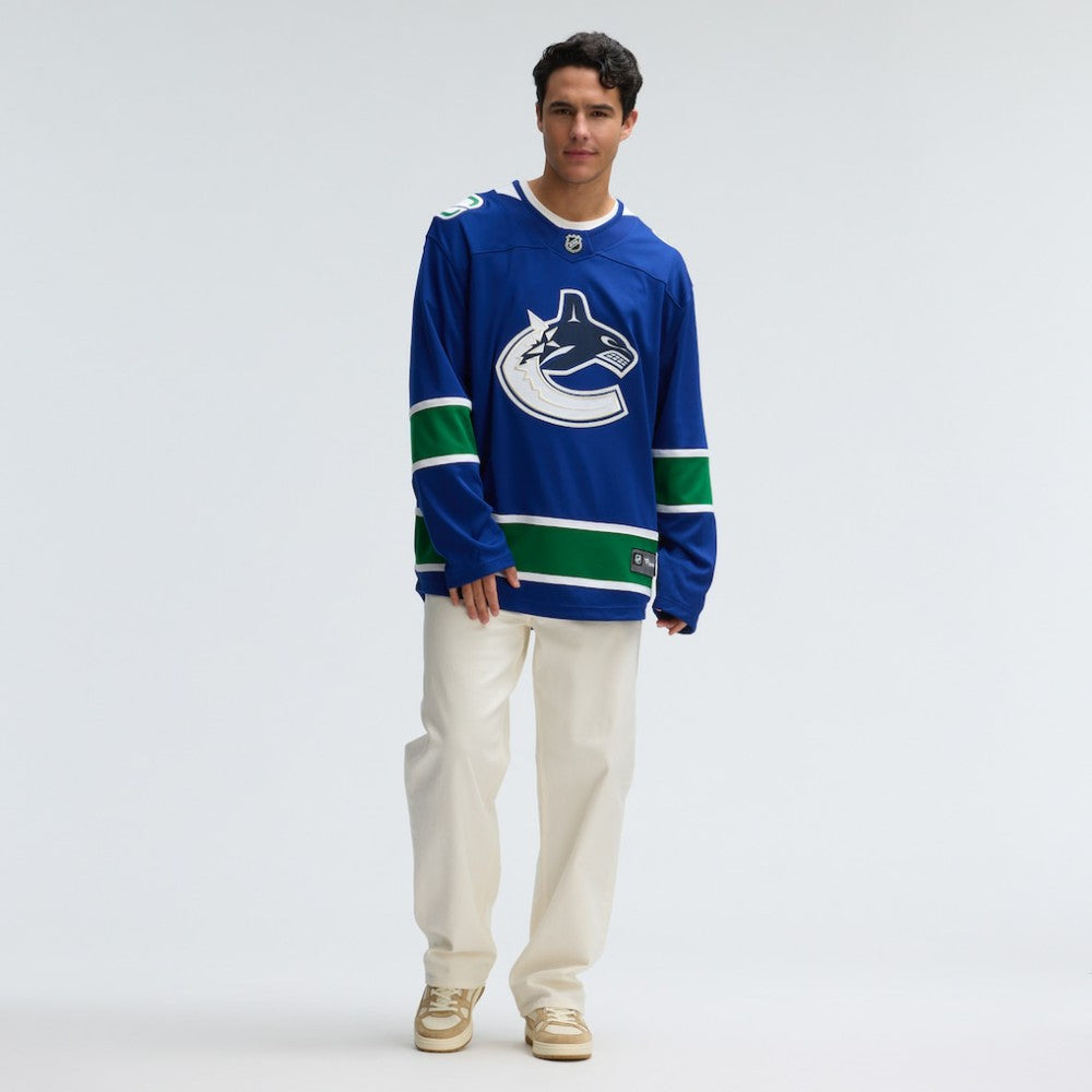 Vancouver Canucks Fanatics Home Team Breakaway Jersey - Blue - NHL 3710400