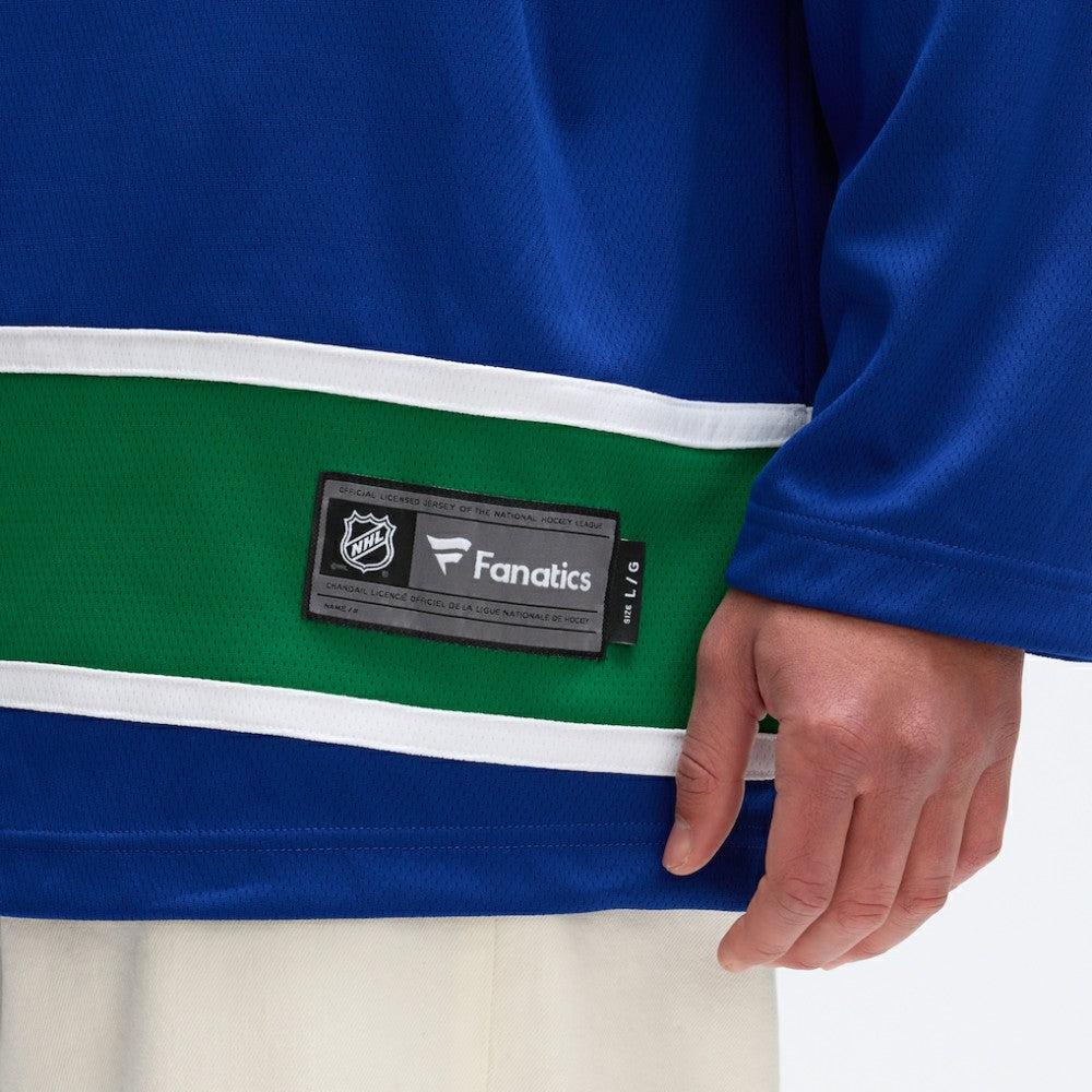 Vancouver Canucks Fanatics Home Team Breakaway Jersey - Blue - NHL 3710400