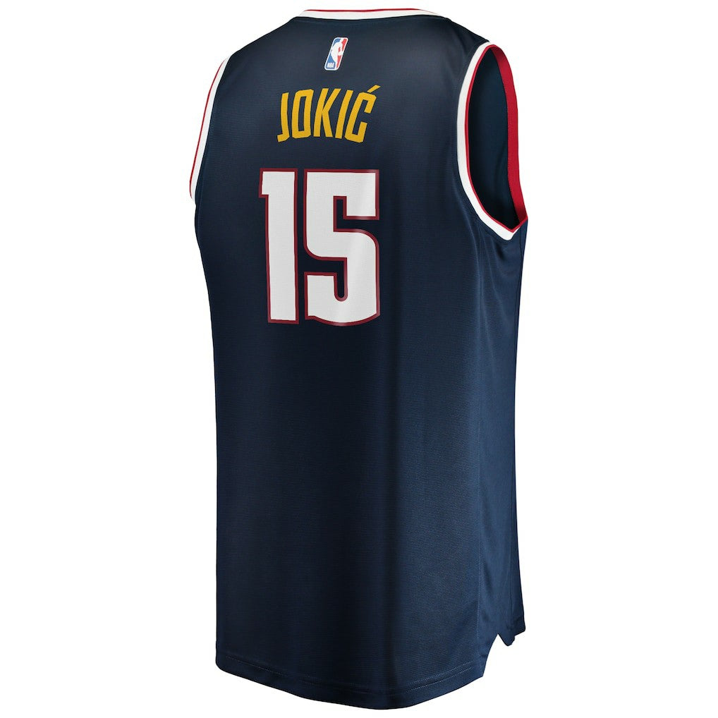 Nikola Jokic Denver Nuggets Fast Break Player Jersey for sale Icon Editi- Navy | Fanatics online