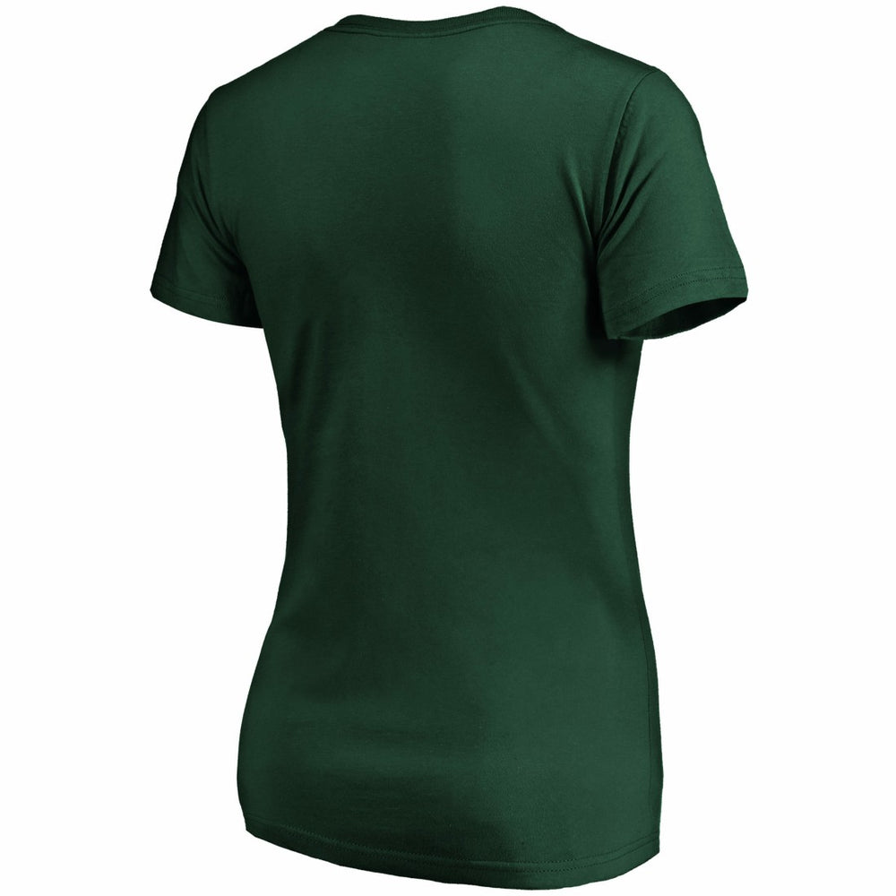 Fanatics Green Bay Packers Women's Primary Logo V-Neck T-Shirt Green