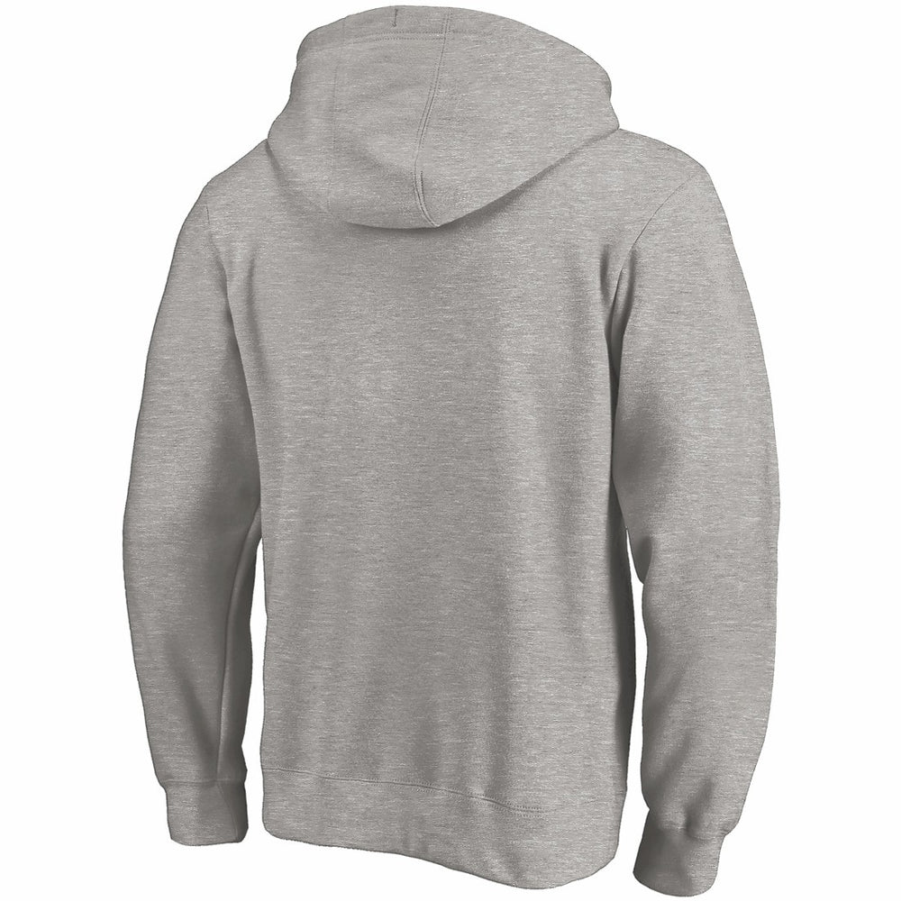Fanatics Tennessee Titans Fade Out Fitted Pullover Hoodie Heather Gray