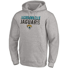 Fanatics Jacksonville Jaguars Fade Out Fitted Pullover Hoodie Heather Gray
